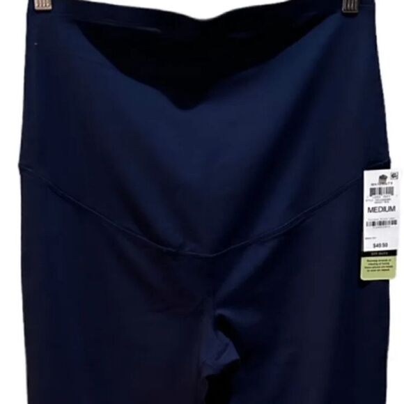 Ideology Blue Stretch Maternity Leggings - Picture 2 of 8